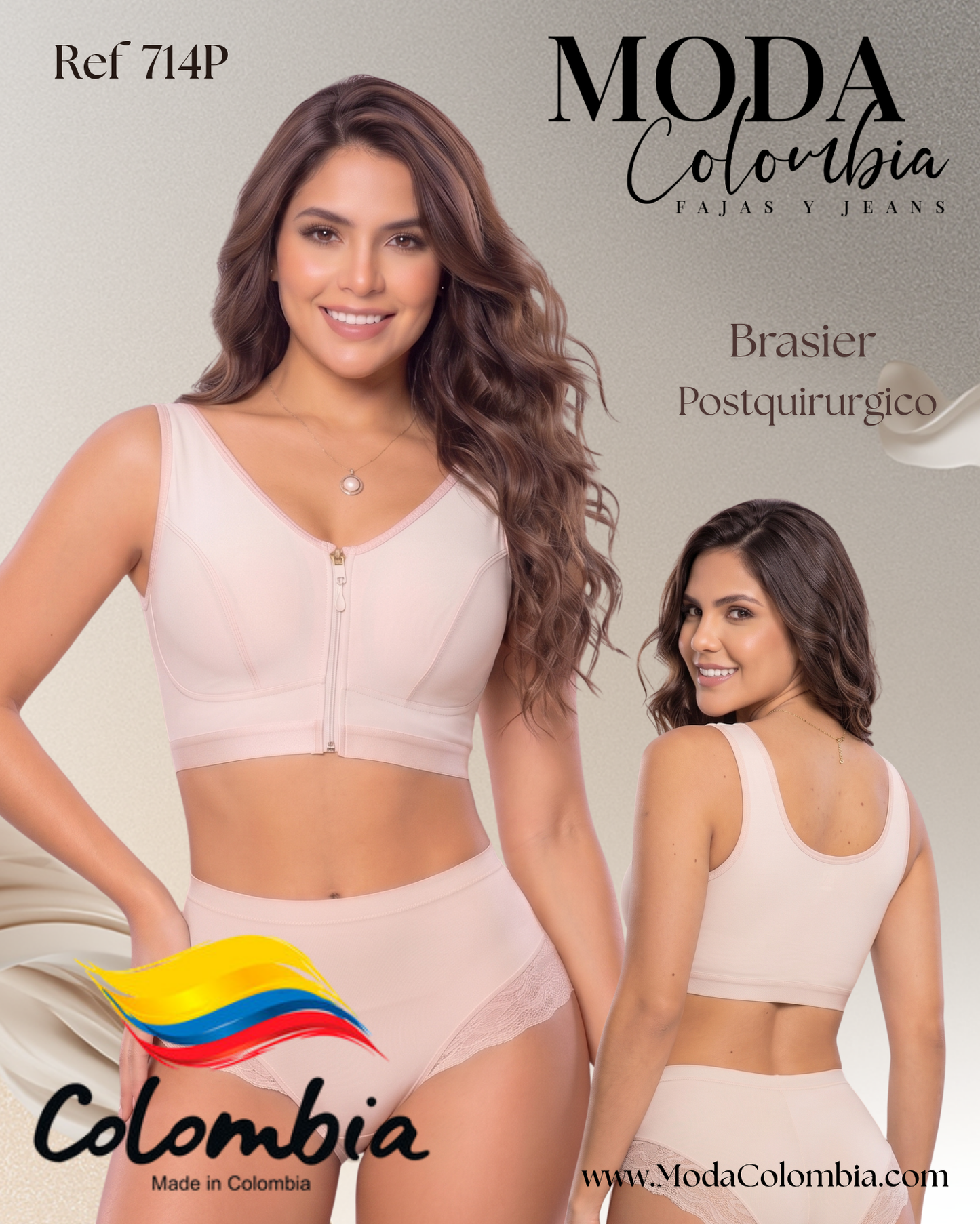 Colombian High-Compression Post-Surgical Daily Bra 714P