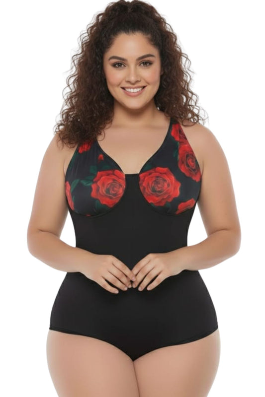 Colombian Black Rose Bustier Sleeveless Body Slimmer 2071